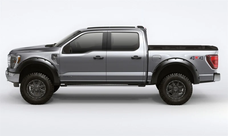 Bushwacker 17-21 Ford F-250 Super Duty Forge Style Flares 4pc - Black - Image 3