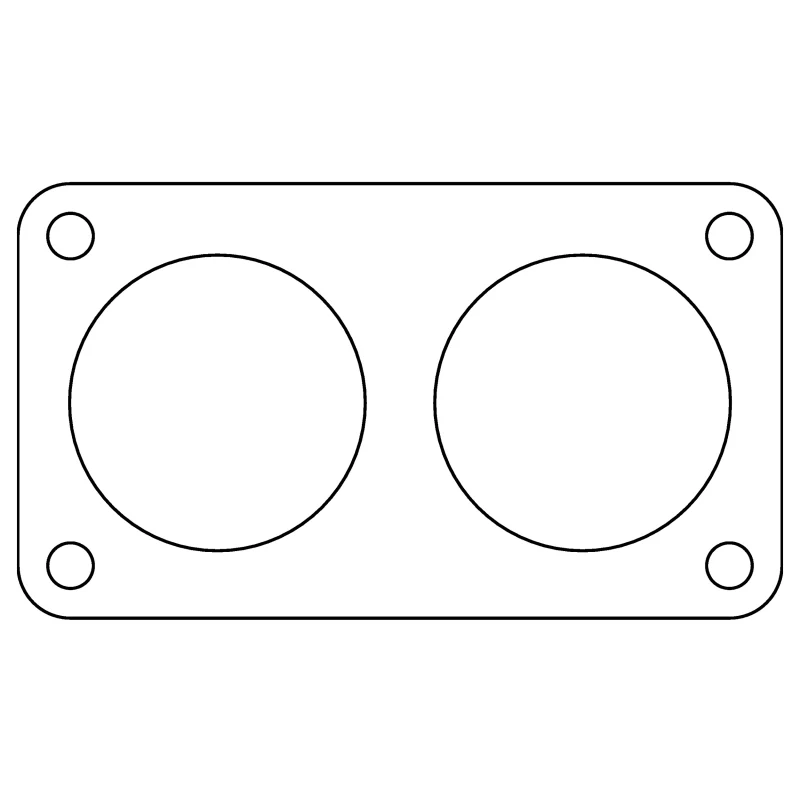Cometic Ford 5.0/5.8/7.0/7.5L .020in Fiber Truck Throttle Body Gasket - 1985-1997 - Image 2