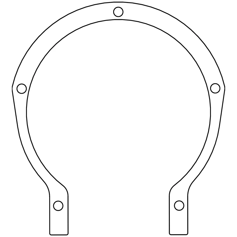 Cometic Ford Flathead V8 8BA/8CM .015in Fiber Timing Cover Gasket - 1948-1953 - Image 2