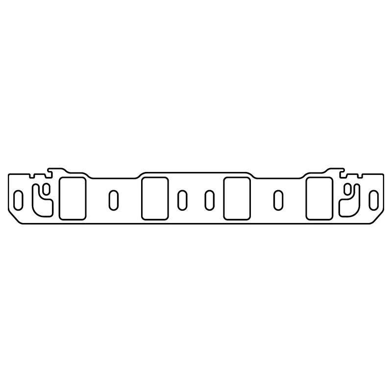 Cometic Ford Windsor .060in Fiber Intake Mani Gasket Set-1.400in x 2.250in Rectangle Port - Image 2