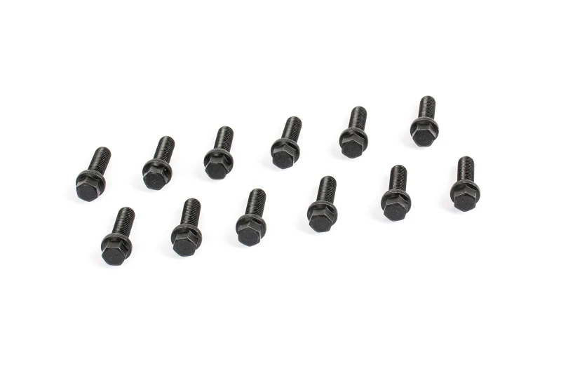 Cometic Header Bolts M8 - 1.25 x 25mm Grade 5 Carbon Steel w/ Compact Head & Black Oxide Finish - Image 2