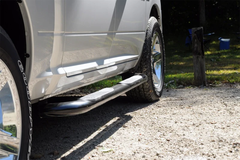 Dee Zee 99-16 Ford SuperDuty Tubes - 3In Round Black Steel CrewCab - Image 2