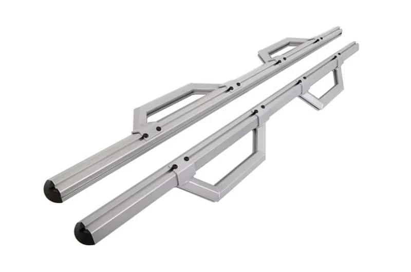 Dee Zee 99-23 Chevrolet/GMC/Dodge/Ford Full Size Truck Hex Series - Crew Cab Side Steps (Silver) - Image 3