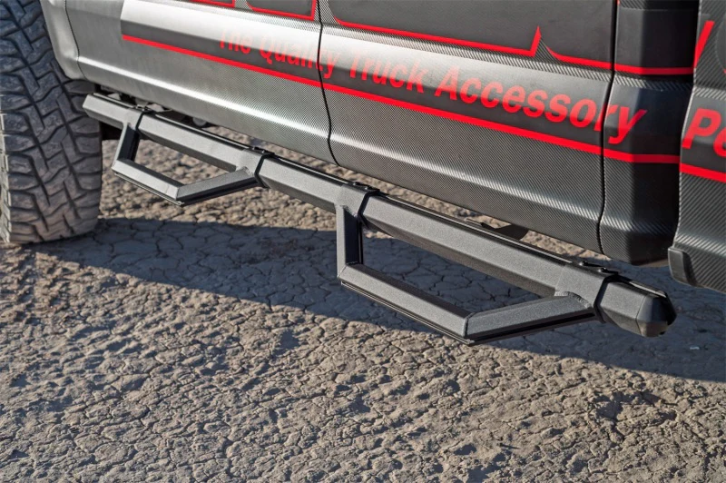 Dee Zee 99-23 Chevrolet/GMC/Dodge/Ford Full Size Truck Hex Series - Crew Cab Side Steps (Txt Blk) - Image 3