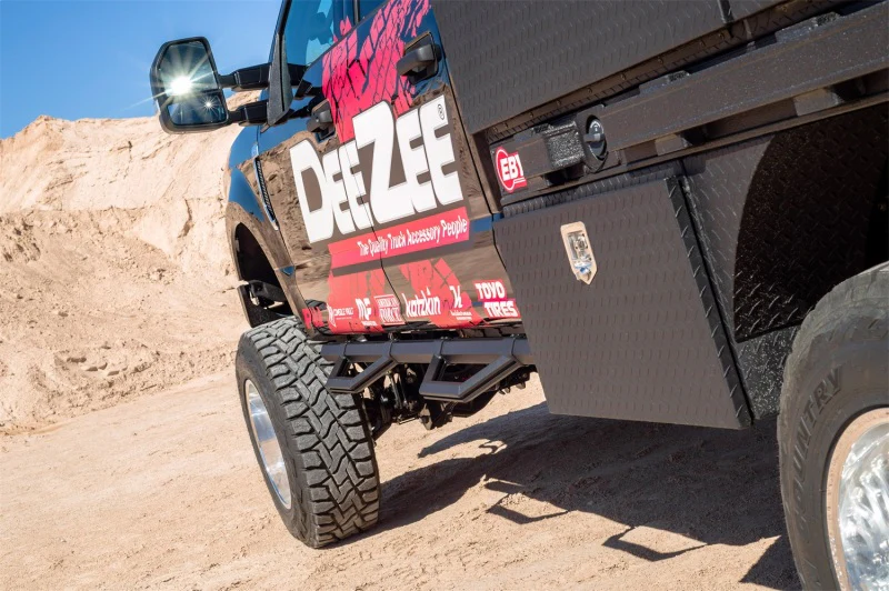 Dee Zee 99-23 Chevrolet/GMC/Dodge/Ford Full Size Truck Hex Series -Super Cab Side Steps (Txt Blk) - Image 2