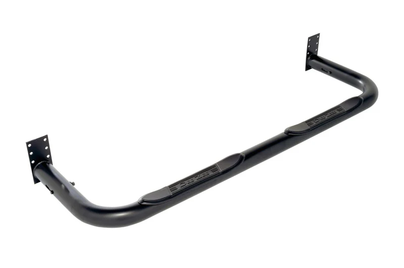 Dee Zee Universal Tubes - 3In Round Universal - Black Steel ExtCab
