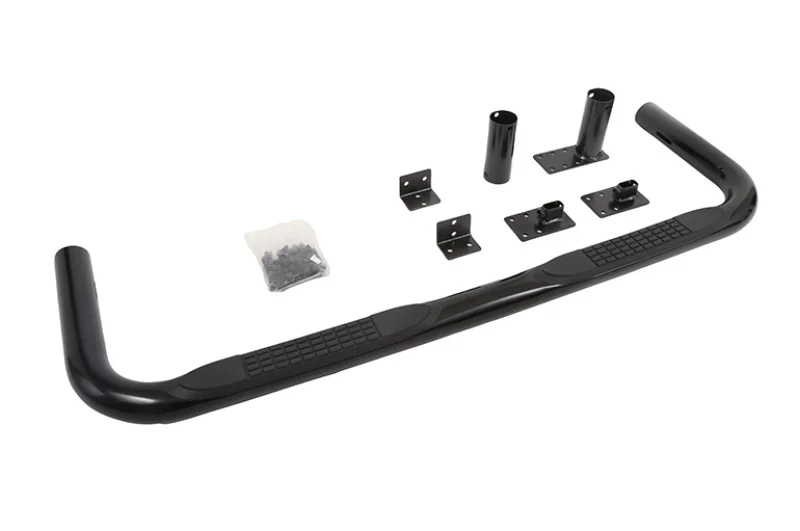 Dee Zee Universal Tubes - 3In Round Universal - Black Steel ExtCab - Image 3