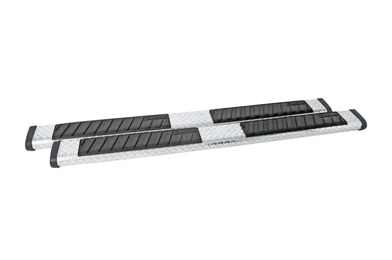 Dee Zee Universal Tubes - 6In Oval - Black Tread Aluminum (ExtCab) - Image 5