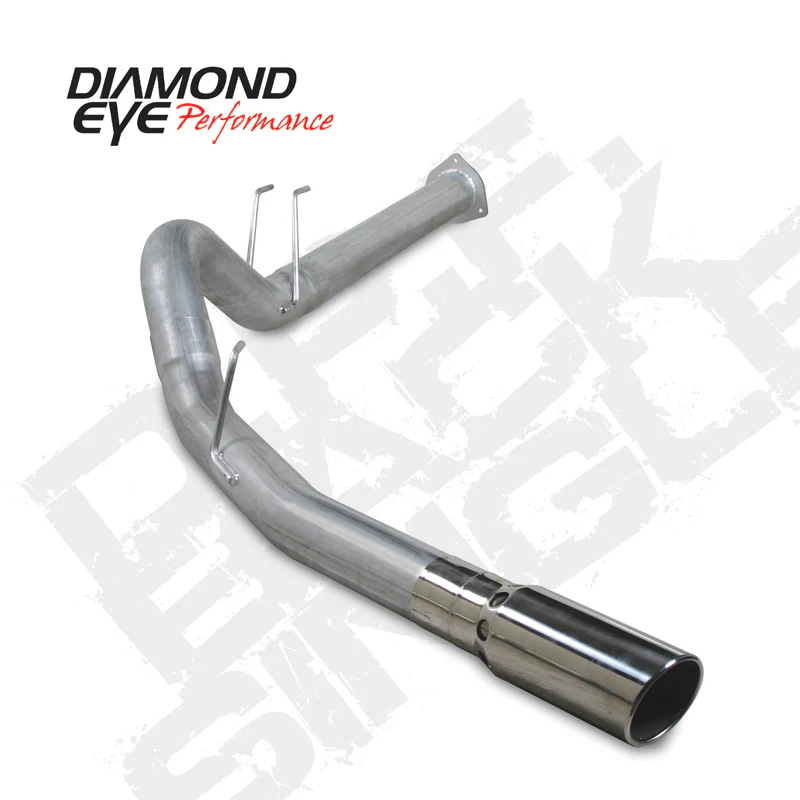 Diamond Eye KIT 4in DPF BACK Single SS: 2011 FORD 6.7L PWRSTROKE F250/F350