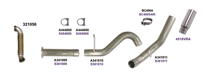 Diamond Eye KIT 4in DPF-BACK Single w/ TDP AL 07.5-10 Chevy/GMC 6.6L Duramax 2500/3500 - Image 3