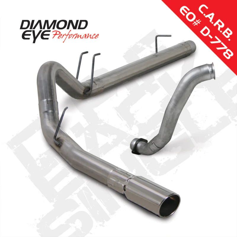 Diamond Eye KIT 4in DPF-BACK w/ DP Single SS 08-10 Ford 6.4L Powerstroke F250/F350 - Image 2