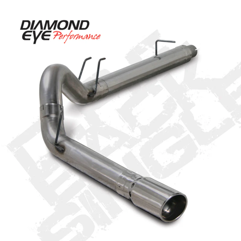 Diamond Eye KIT 5in DPF-BACK Single SS 08-09 6 4L F250-F350 PCKGD BX46X14X14OD EL-PL - Image 2