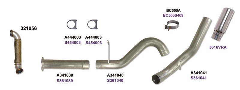 Diamond Eye KIT 5in DPF-BACK Single w/ TDP SS 07.5-10 Chevy/GMC 6.6L Duramax 2500/3500 - Image 3