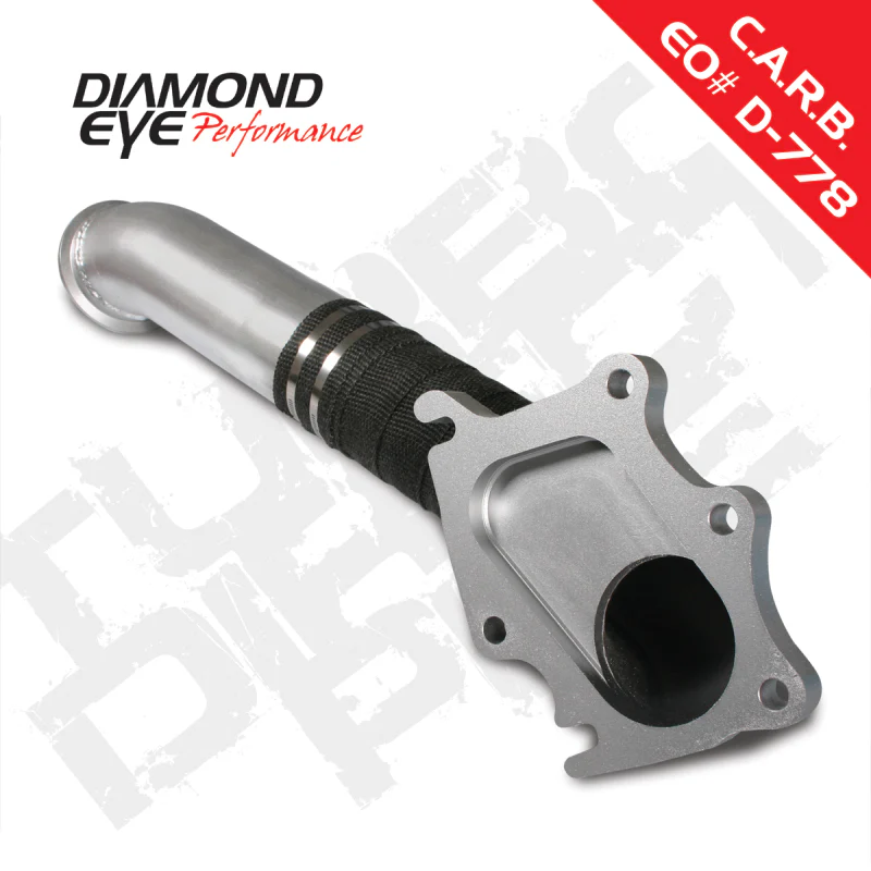 Diamond Eye TURBO-DIRECT 3in AL CHEVY LB7 DURAMAX 01-04 5 BTWN TURBO & F PIPE TRANS DIPSTICK MOD REQ - Image 2