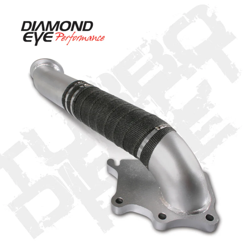 Diamond Eye TURBO-DIRECT 3in AL CHEVY LB7 DURAMAX 01-04 5 BTWN TURBO & F PIPE TRANS DIPSTICK MOD REQ - Image 3