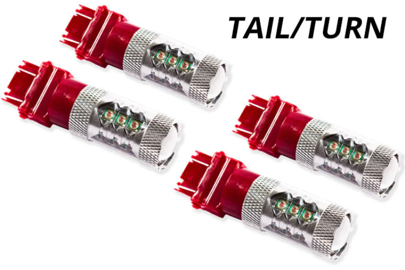 Diode Dynamics 07-13 GMC Sierra 1500 Rear Turn/Tail Light LED 3157 Bulb XP80 LED - Red Set of 4 - Image 4