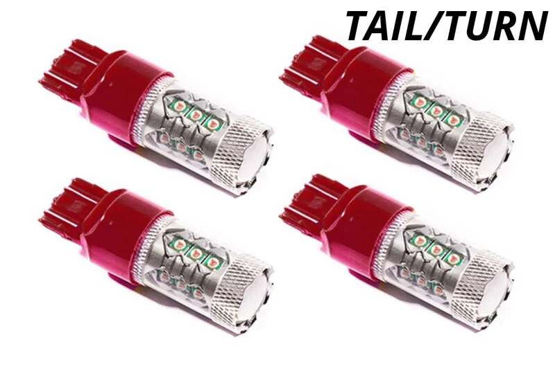 Diode Dynamics 7443 LED Bulb HP48 LED - Red Set of 4 - Image 2