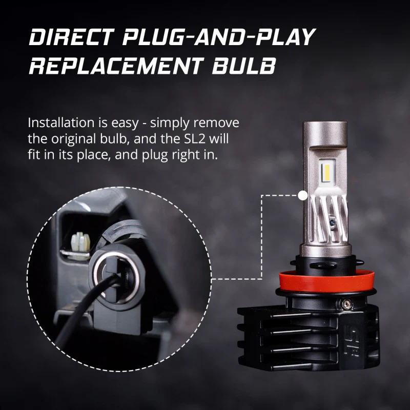 Diode Dynamics 9005/9011/H10 White SL2 LED Bulbs (pair) - Image 3