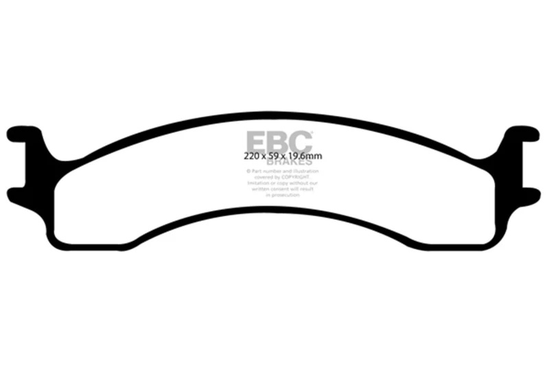 EBC 00-02 Dodge Ram 2500 Pick-up 5.2 2WD Extra Duty Front Brake Pads - Image 2