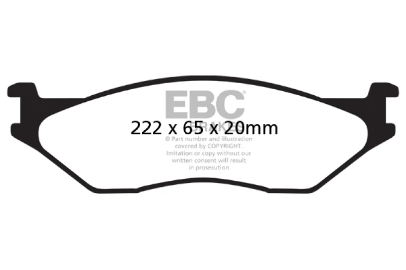 EBC 02-05 Ford Econoline E550 Greenstuff Front Brake Pads - Image 2