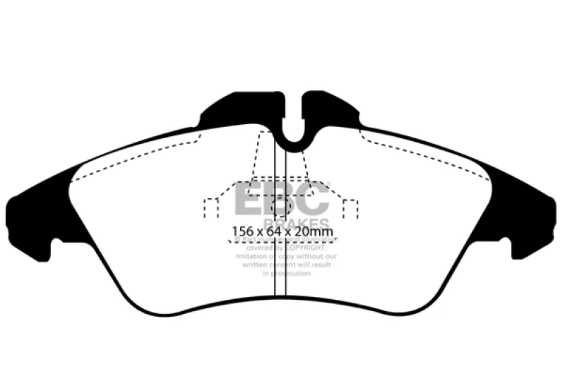 EBC 03-05 Dodge Sprinter 2500 Bosch Rear Greenstuff Front Brake Pads - Image 2