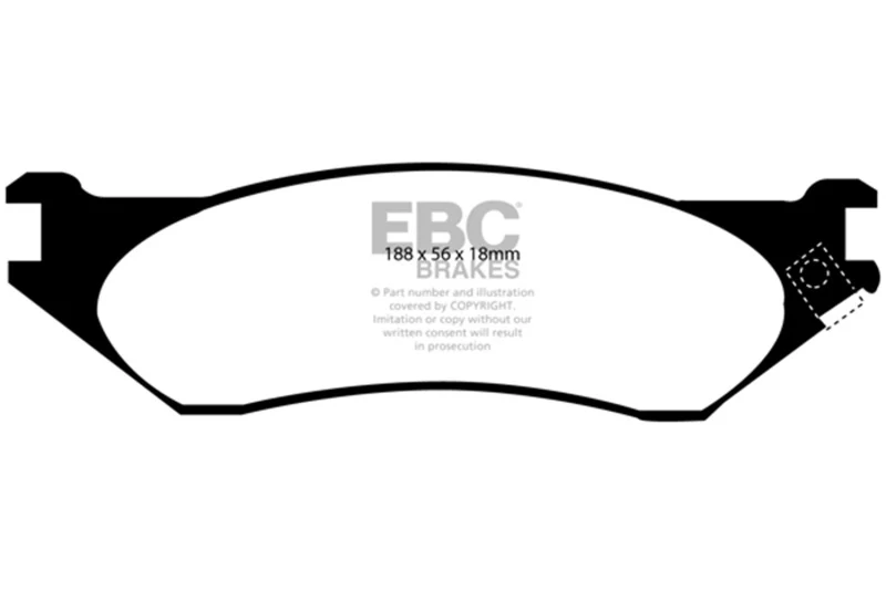 EBC 04-06 Dodge Durango 3.7 Extra Duty Front Brake Pads - Image 2