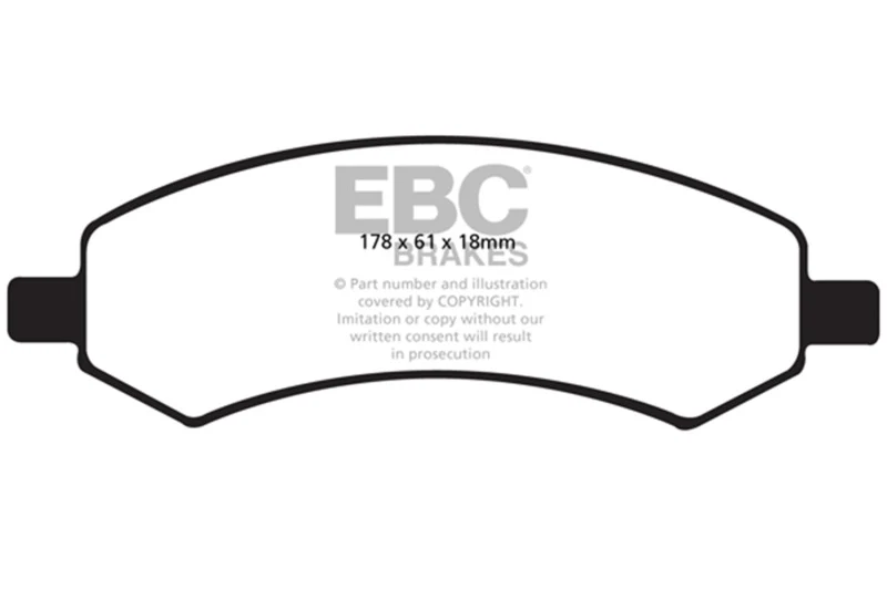 EBC 06-09 Chrysler Aspen 4.7 Ultimax2 Front Brake Pads - Image 2