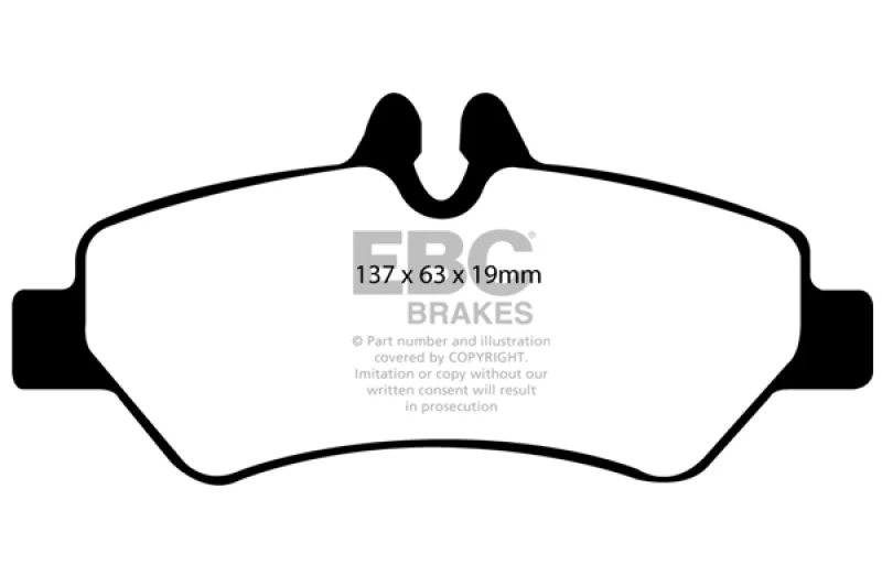 EBC 07+ Dodge Sprinter 2500 Ultimax2 Rear Brake Pads - Image 2