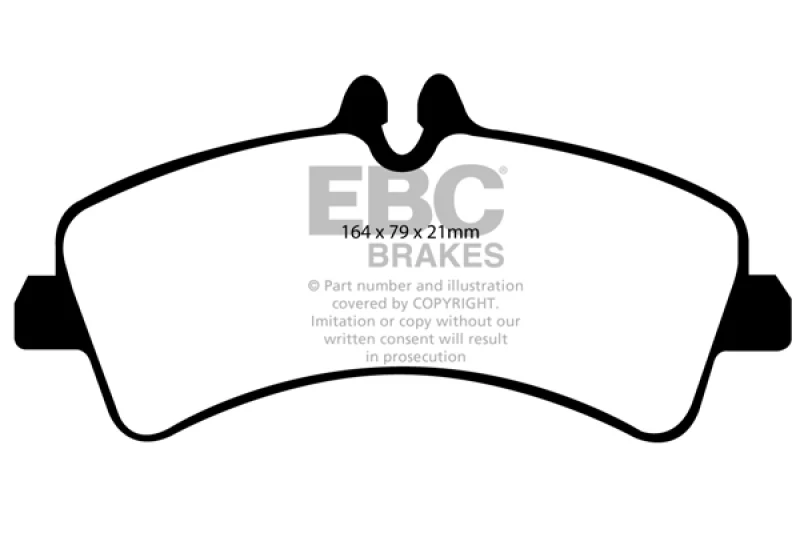 EBC 07+ Dodge Sprinter 3500 DRW Ultimax2 Rear Brake Pads - Image 2