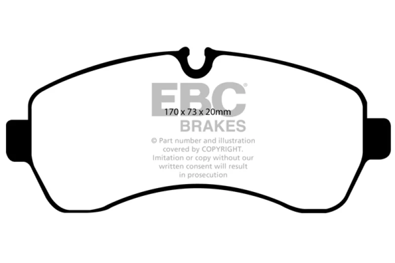 EBC 07+ Dodge Sprinter 3500 Ultimax2 Front Brake Pads - Image 2