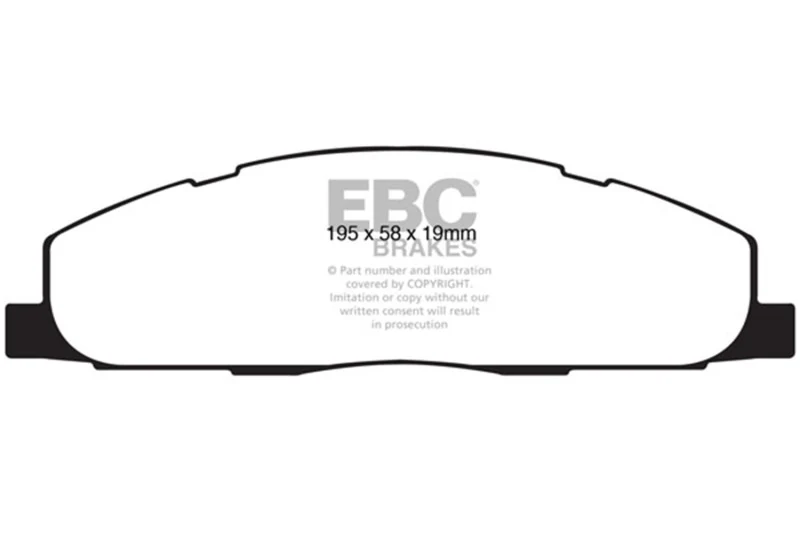 EBC 09-11 Dodge Ram 2500 Pick-up 5.7 2WD/4WD Greenstuff Rear Brake Pads - Image 2