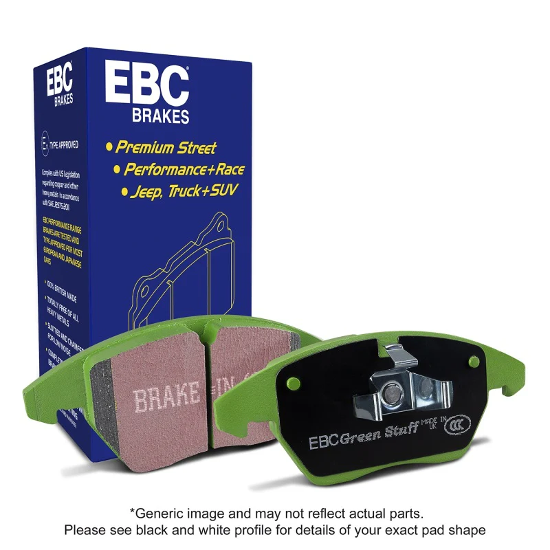EBC 11 Ford F250 (inc Super Duty) 6.2 (2WD) Greenstuff Front Brake Pads - Image 4