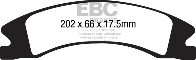 EBC 15+ Cadillac Escalade Ext/Esv 6.2 2WD Greenstuff Front Brake Pads - Image 2