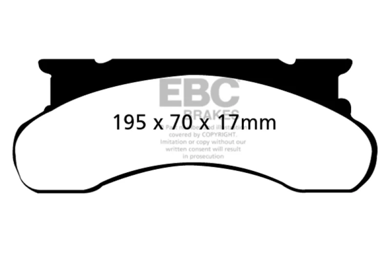 EBC 77-91 Ford Econoline E250 4.6 Ultimax2 Front Brake Pads - Image 2