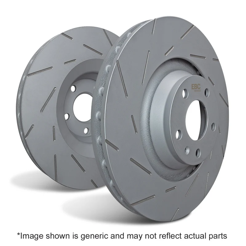 EBC 97-00 Ford Econoline E250 4.2 (Rear Wheel ABS) USR Slotted Front Rotors - Image 2