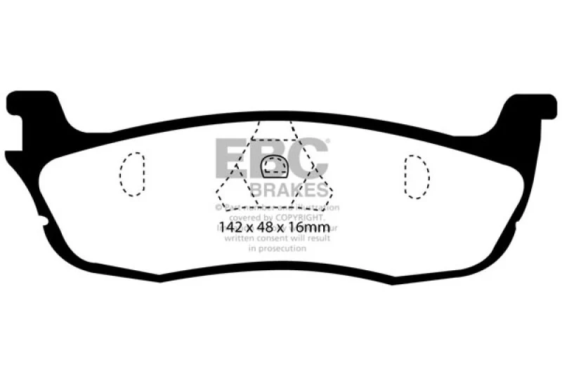 EBC 97-99 Ford Expedition 4.6 2WD Greenstuff Rear Brake Pads - Image 2