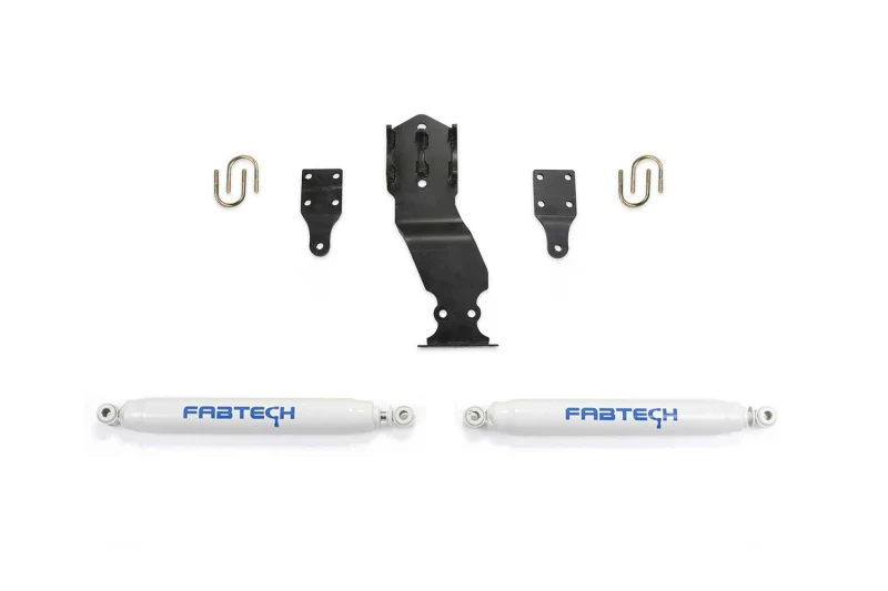 Fabtech 17-20 Ford Superduty 4WD Performance Dual Steering Stabilizer Kit - Image 2