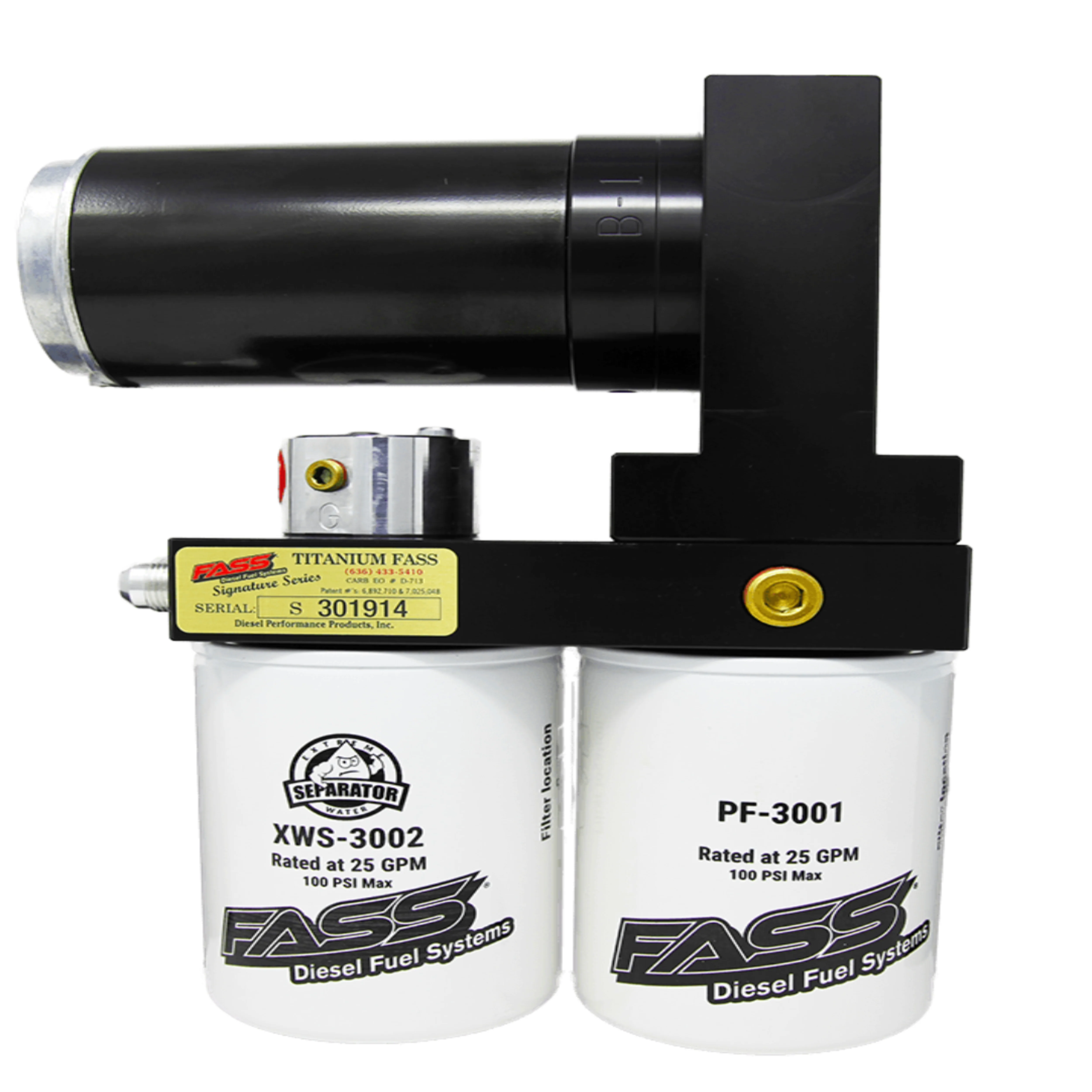 FASS Titanium Series 140GPH Fuel System 180F (60-65 PSI), Powerstroke 7.3L & 6.0L 99-07, Stock-700hp (TSF14180F140G)