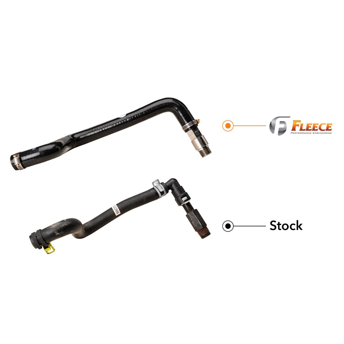 Fleece Performance Replacement Heater Core Hose And Fitting FPE-CUMM-HCL-0324 03-24 Ram 5.9L/6.7L Cummins - Image 4