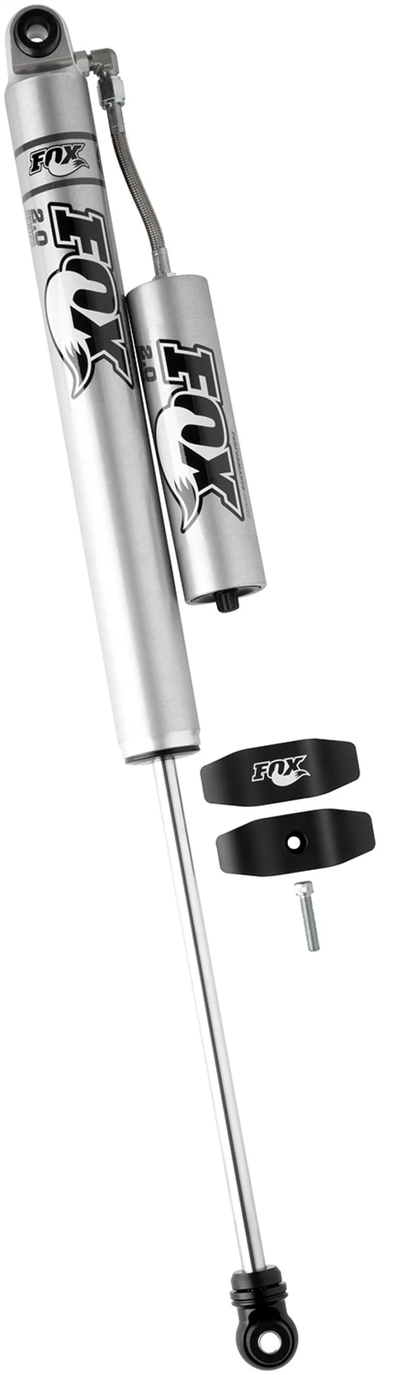 Fox 05+ Ford SD 2.0 Performance Series 13.6in. Smooth Body Remote Res. Rear Shock / 1.5-3.5in. Lift - Image 2