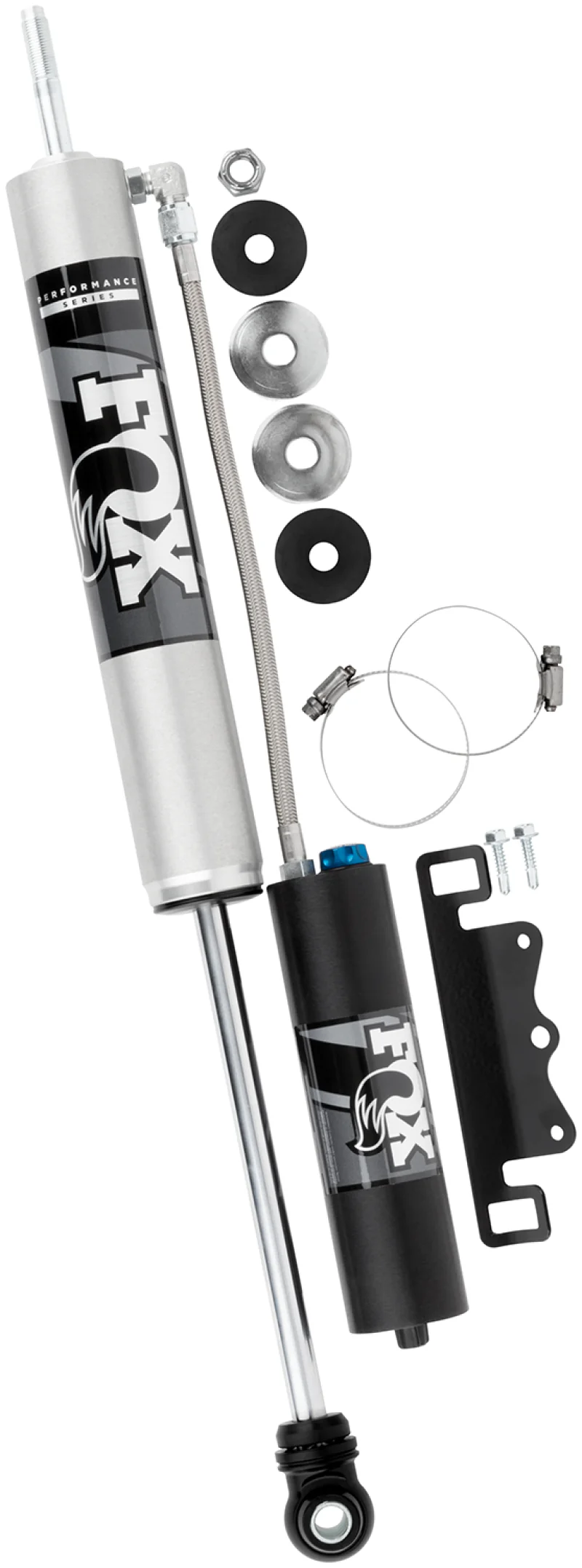 Fox 2005+ Ford Super Duty 2.0 Perf Series 9.6in Smooth Body Remote Res. Front Shock - CD Adj - Image 11