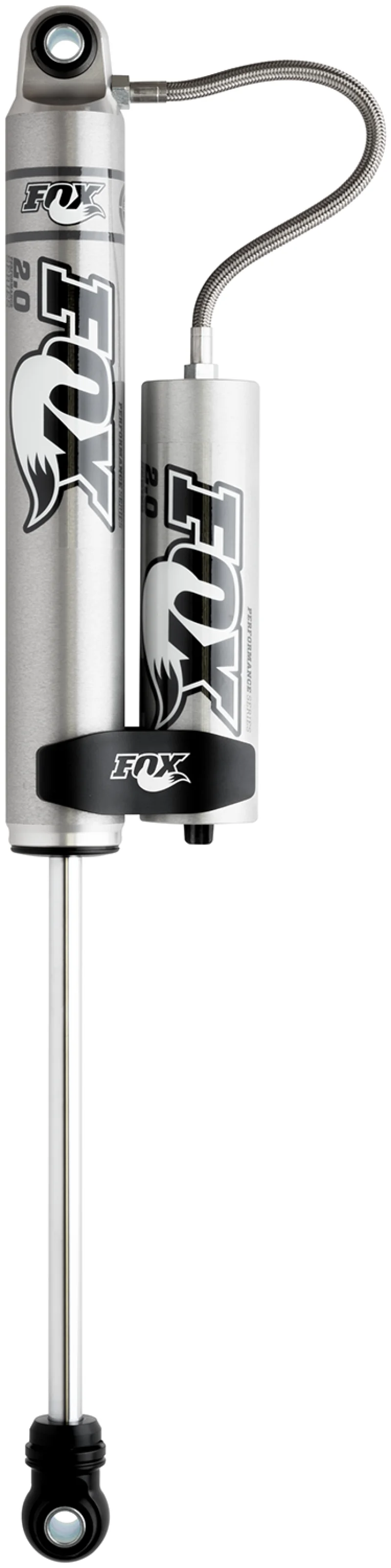 Fox 99+ Chevy HD 2.0 Performance Series 12.1in. Smooth Body Remote Res. Rear Shock / 4-6in. Lift - Image 2