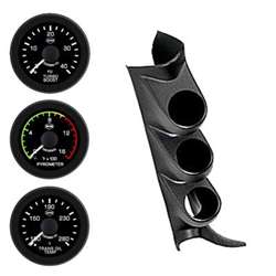 GlowShift GS-363 Black Triple Pillar Pod 06-09 Dodge/RAM Cummins