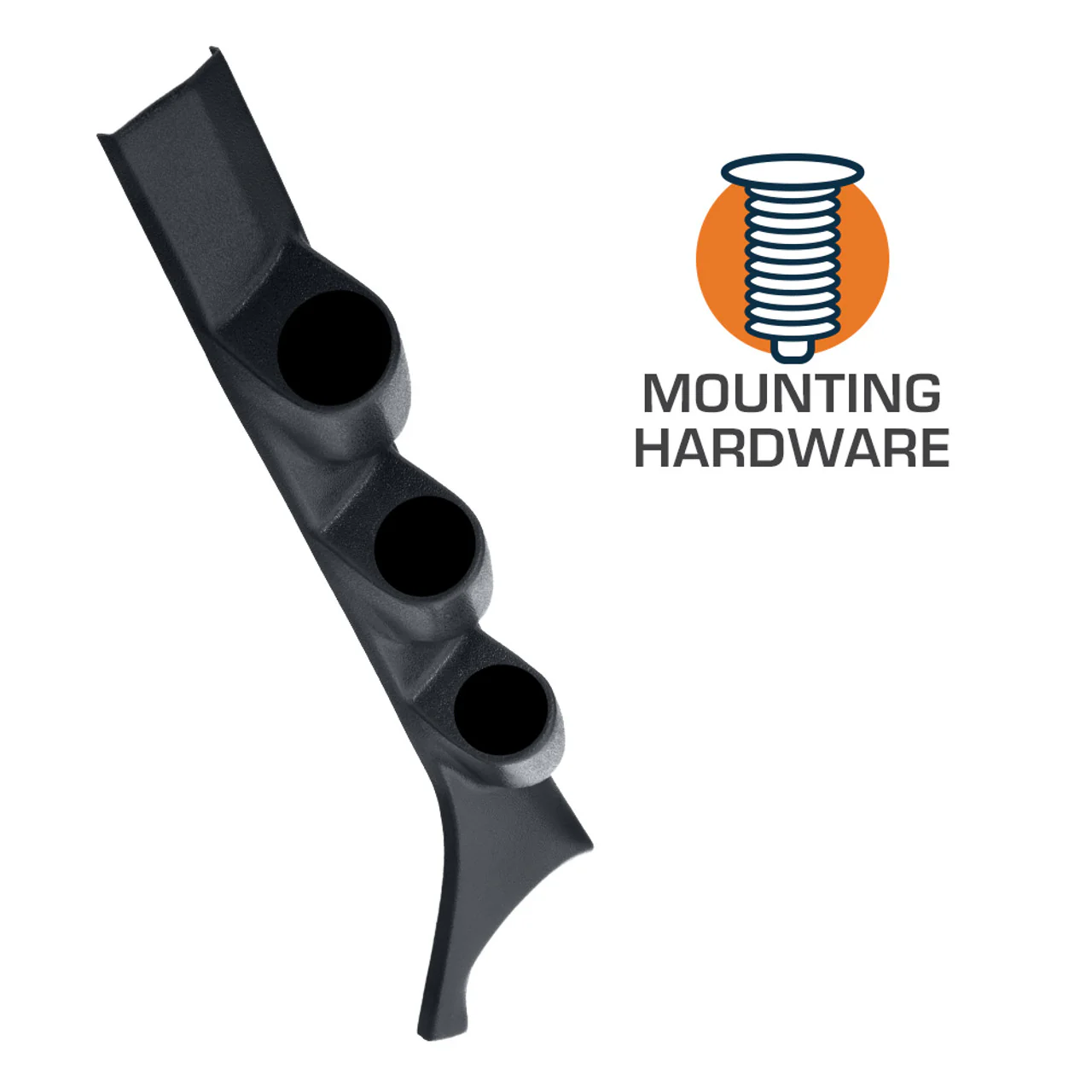GlowShift GS-382 Black Triple Pillar Pod 89-93 12v 1st Gen Dodge Cummins - Image 4