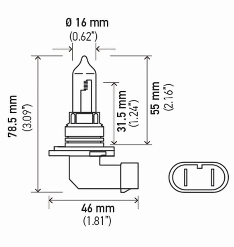 Hella 9005 12V 65W High Performance P20d 2.0 Bulb (Pair) - Image 18