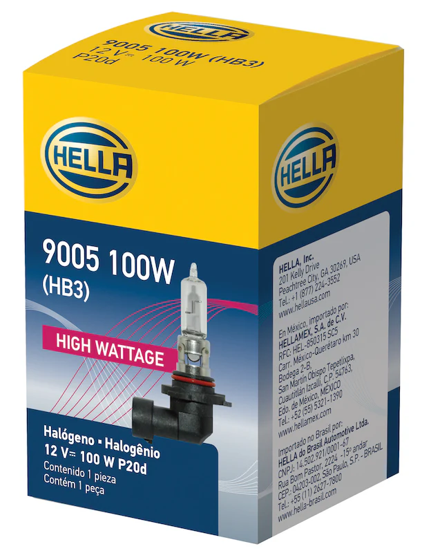 Hella 9005/HB3 12V 100W P20d T4 Halogen Bulb - Image 8