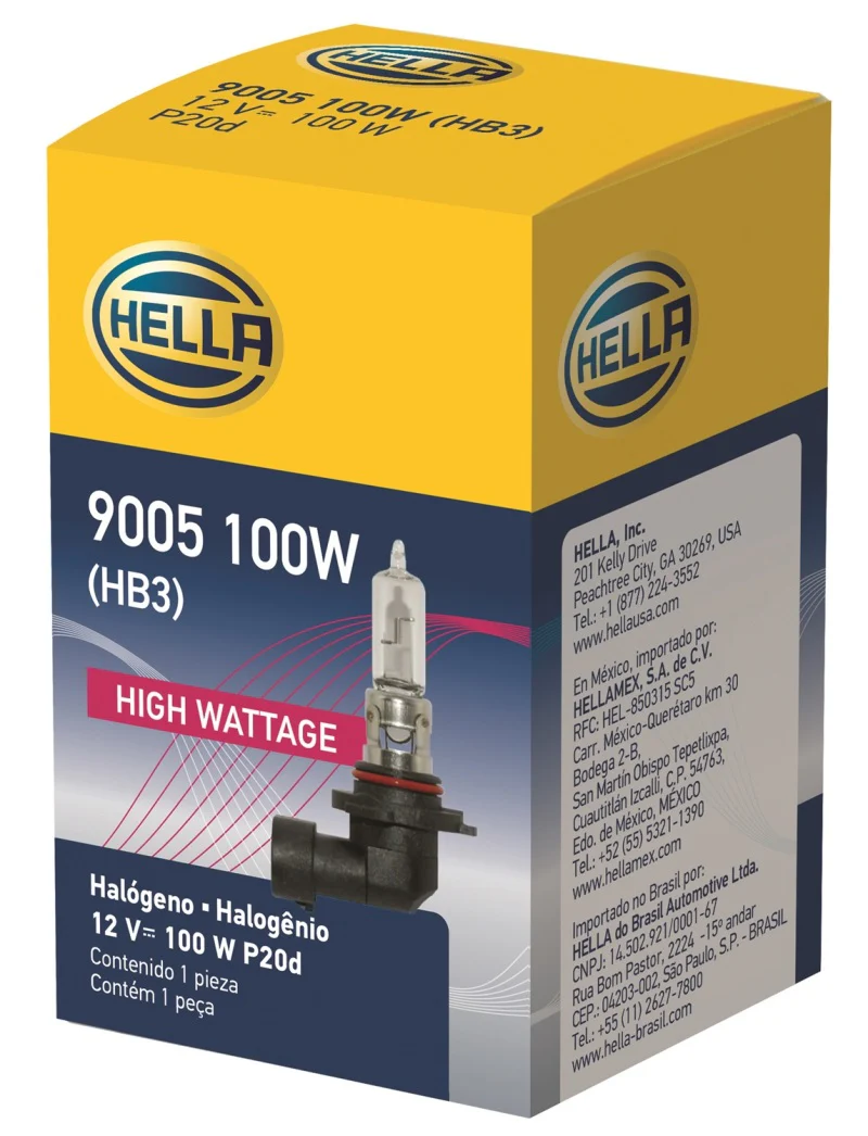 Hella 9005/HB3 12V 100W P20d T4 Halogen Bulb - Image 9
