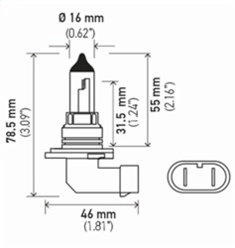 Hella 9006 12V 55W Halogen Bulb - Image 6