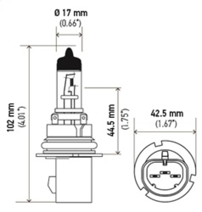 Hella 9007 HB5 12V 65/55W Halogen Bulb PX29t - Image 6