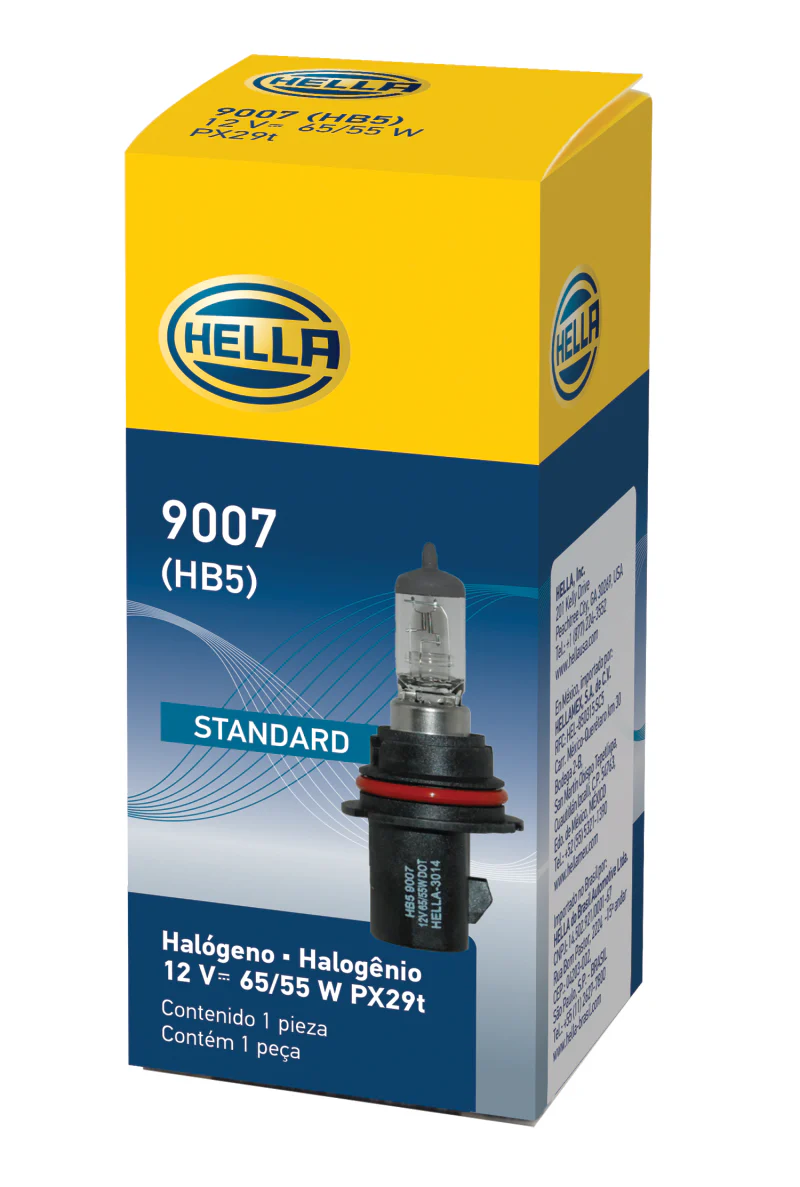 Hella 9007 HB5 12V 65/55W Halogen Bulb PX29t - Image 8